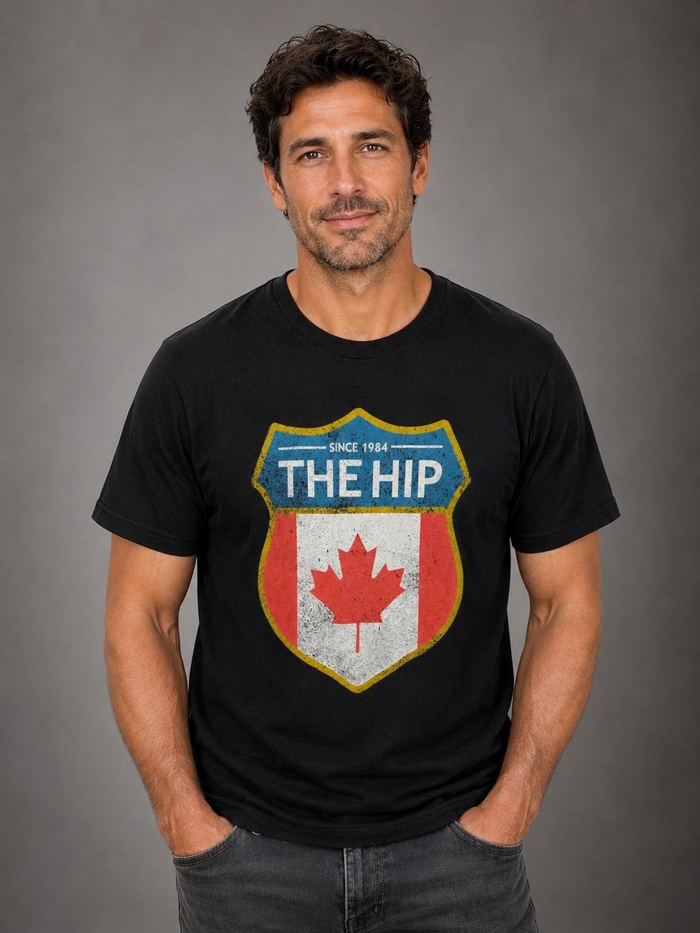 The Tragically Hip "Since 1984" Men's Graphic Band T-Shirt Black, Size L